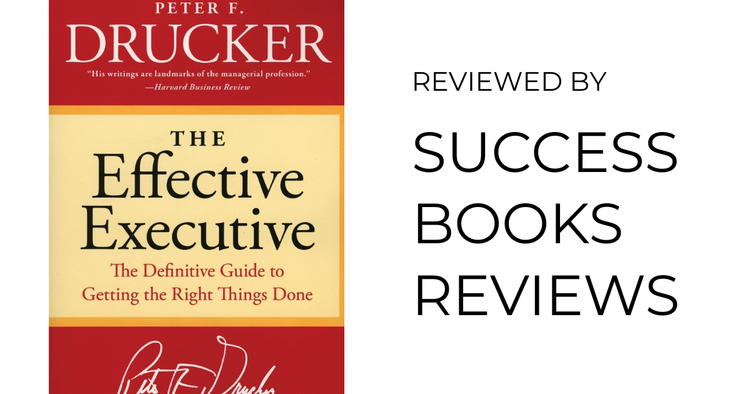 Book cover of The Effective Executive by Peter Drucker – classic on management effectiveness.